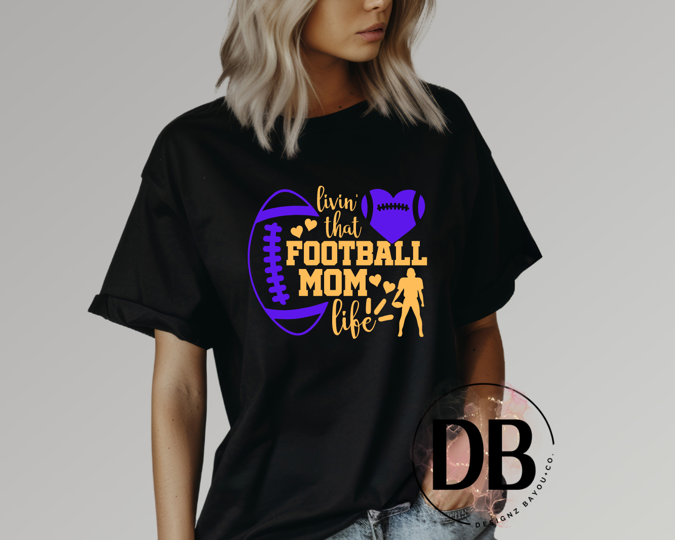 Living That Football Mom Life tee