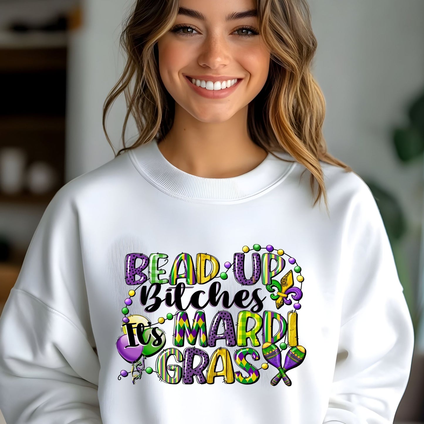Bead Up B... Its Mardi Gras Top